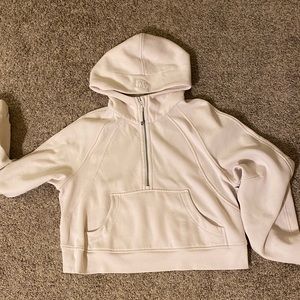 Lululemon oversized half zip - white opal